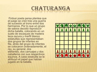 SHOGIEl shōgi ( 将棋) o ajedrez japonés es un juego para dos jugadores. Perteneciente a la misma familia que el ajedrez y descendiente del juego indio chaturanga. Se juega sobre un tablero de 9 filas por 9 columnas. Normalmente comienzan las negras, salvo que se decida lo contrario. Las 20 piezas son las siguientes: 1 Rey (Se coloca en el centro de la primera fila [horizontal] más cercana al jugador). 2 Generales de Oro (A ambos lados del rey). 2 Generales de Plata (Al lado de los generales de oro). 2 Caballeros (Al lado de los generales de plata). 2 Lanceros (Al lado de los caballeros, en los extremos). 1 Alfil (En la segunda fila, sobre el caballero de la izquierda). 1 Torre (En la segunda fila, sobre el caballero de la derecha). 9 Peones/Campesinos (todos en las casillas de la tercera fila, más cercana al rival). De ésta forma, el tablero queda así: (Arriba está el rey negro, abajo el blanco.)