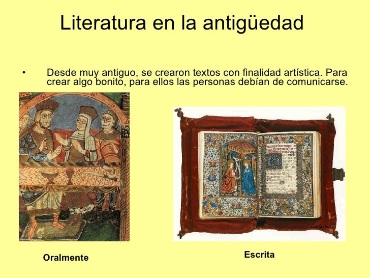 Donde Tuvo Su Origen La Literatura