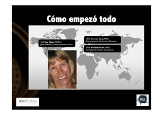 Cómo empezó todo
1982: Jay Chiat (TBWA):
Jane Newman, primer planner en USA

1964: Stephen King (JWT):
Departamento de Account Planning
1968: Stanley Pollitt (BMP):
Investigación dentro de agencia

 