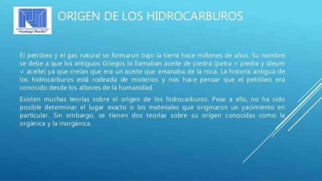 Origen hidrocarburos