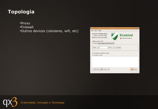 Proxy Firewall Outros devices (celulares, wifi, etc) Topologia 