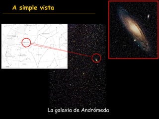 A simple vista La galaxia de Andrómeda 
