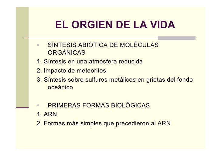 Concepciones Actuales Sobre El Origen De La Vida Pdf Concepciones Actuales Sobre El Origen De La Vida Pdf