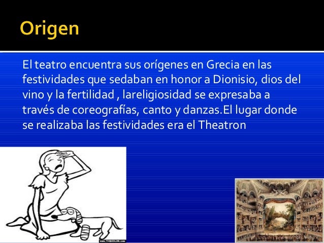 Origen y desarrollo del genero dramático