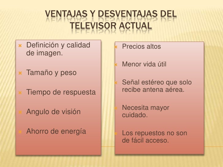 El televisor El televisor