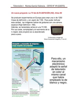Televisión I Norma García Valencia CETIS N° 49 (SAETI)

Para ello, un
mecanismo
electrónico
adaptó la señal
de televisión
en color al
mismo canal
que había
empleado la de
blanco y negro.

 