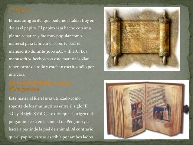 Origen y evolucion del libro 1