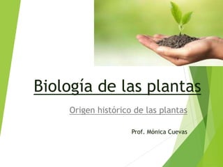 Biología de las plantas
Origen histórico de las plantas
Prof. Mónica Cuevas
 