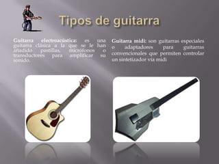 Origen y tipos de la guitarra