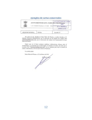 12
ejemplos de cartas comerciales
 