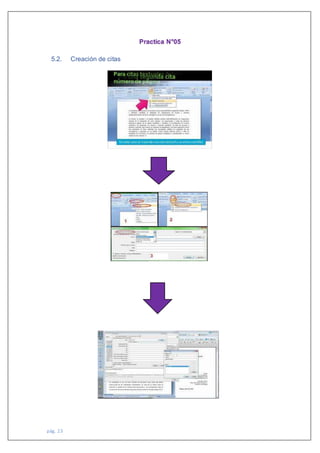 pág. 23
Practica N°05
5.2. Creación de citas
 