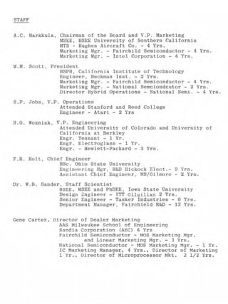 Original apple business plan