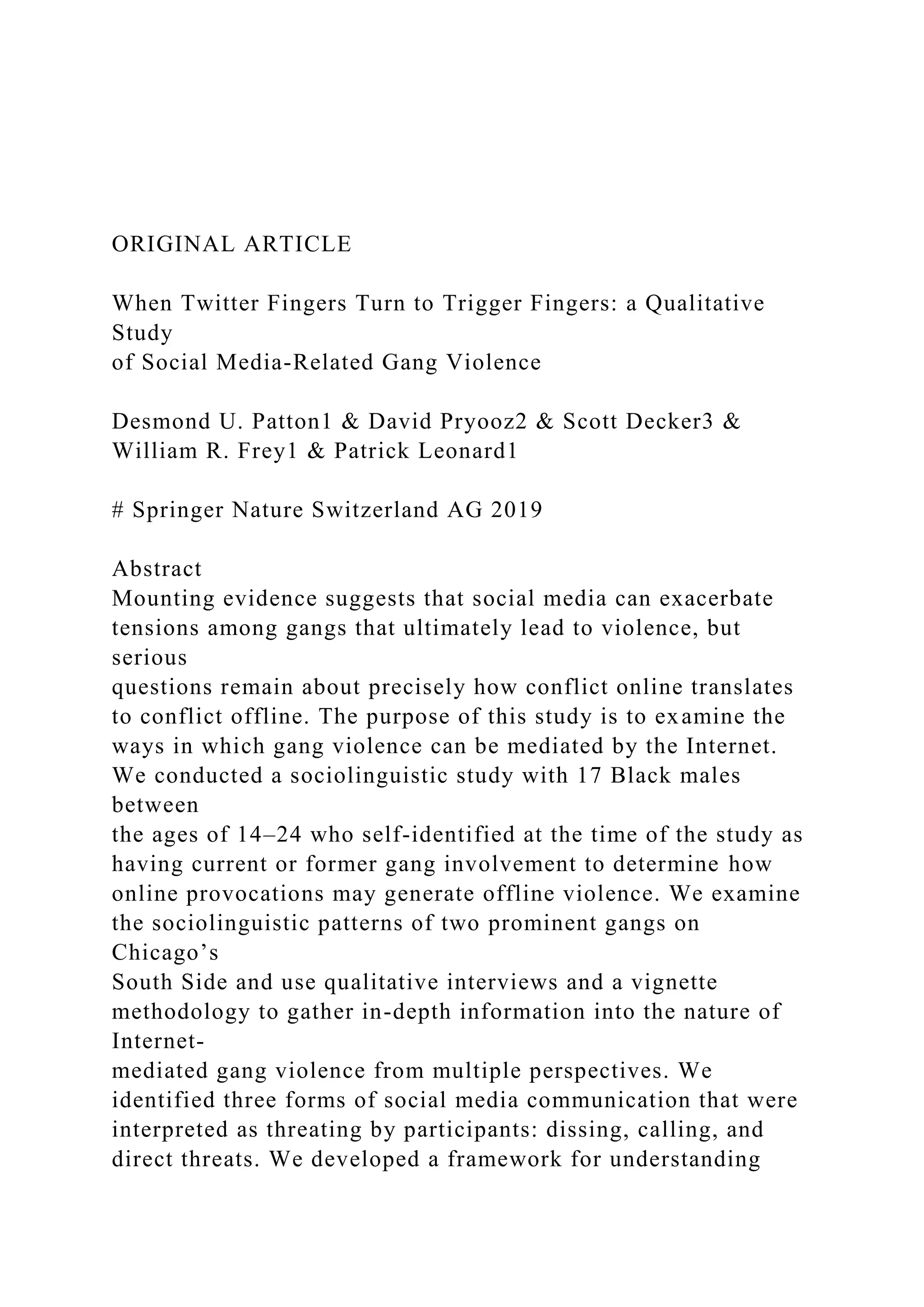 ORIGINAL ARTICLEWhen Twitter Fingers Turn to Trigger Finge.docx