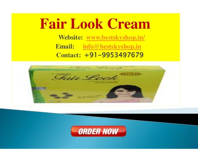 Original Fair Look Cream Effects Fairness Face Lotion Gel 