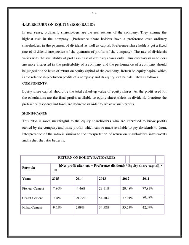 Final project Report on cement industry