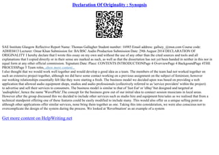 Originality In Large Amounts Analysis | PPT