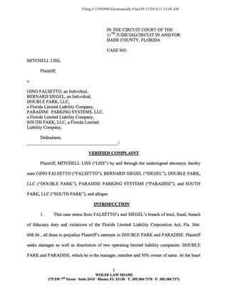 Original lawsuit liss vs falsetto 20140513