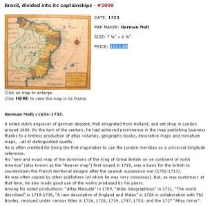 Brasil, divided into its captainships - PRICE: $325.00