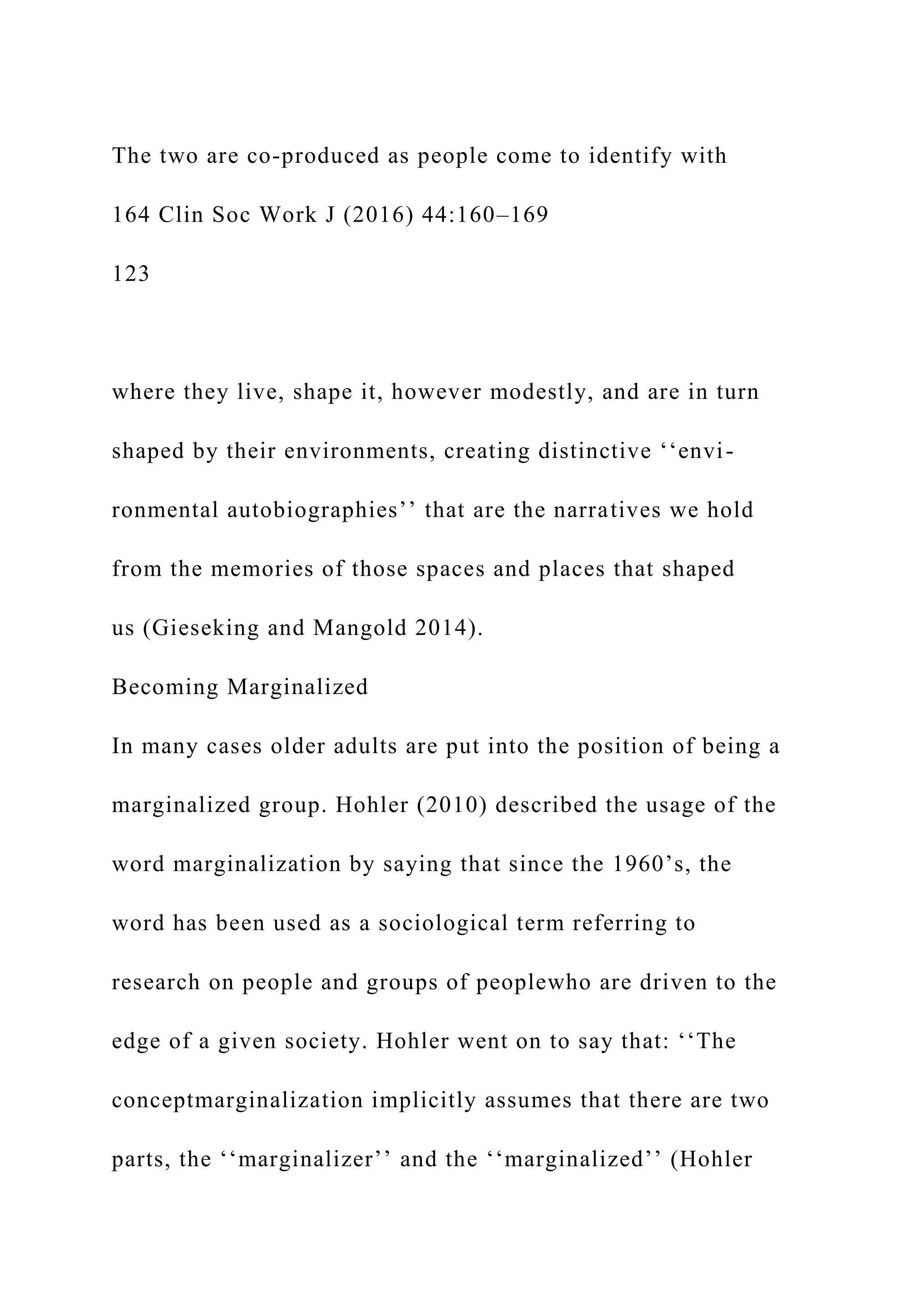 ORIGINAL PAPERThe Meaning of ‘‘Place’’ to Older Adults.docx