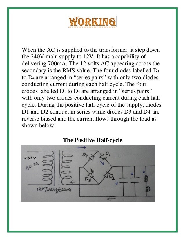 Rectifier class 12th physics investigatory project