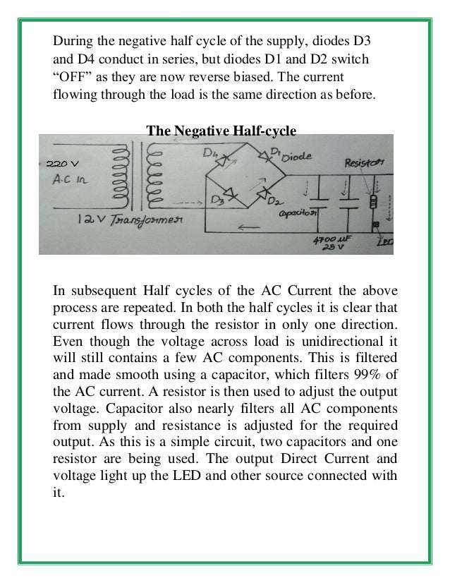 Rectifier class 12th physics investigatory project