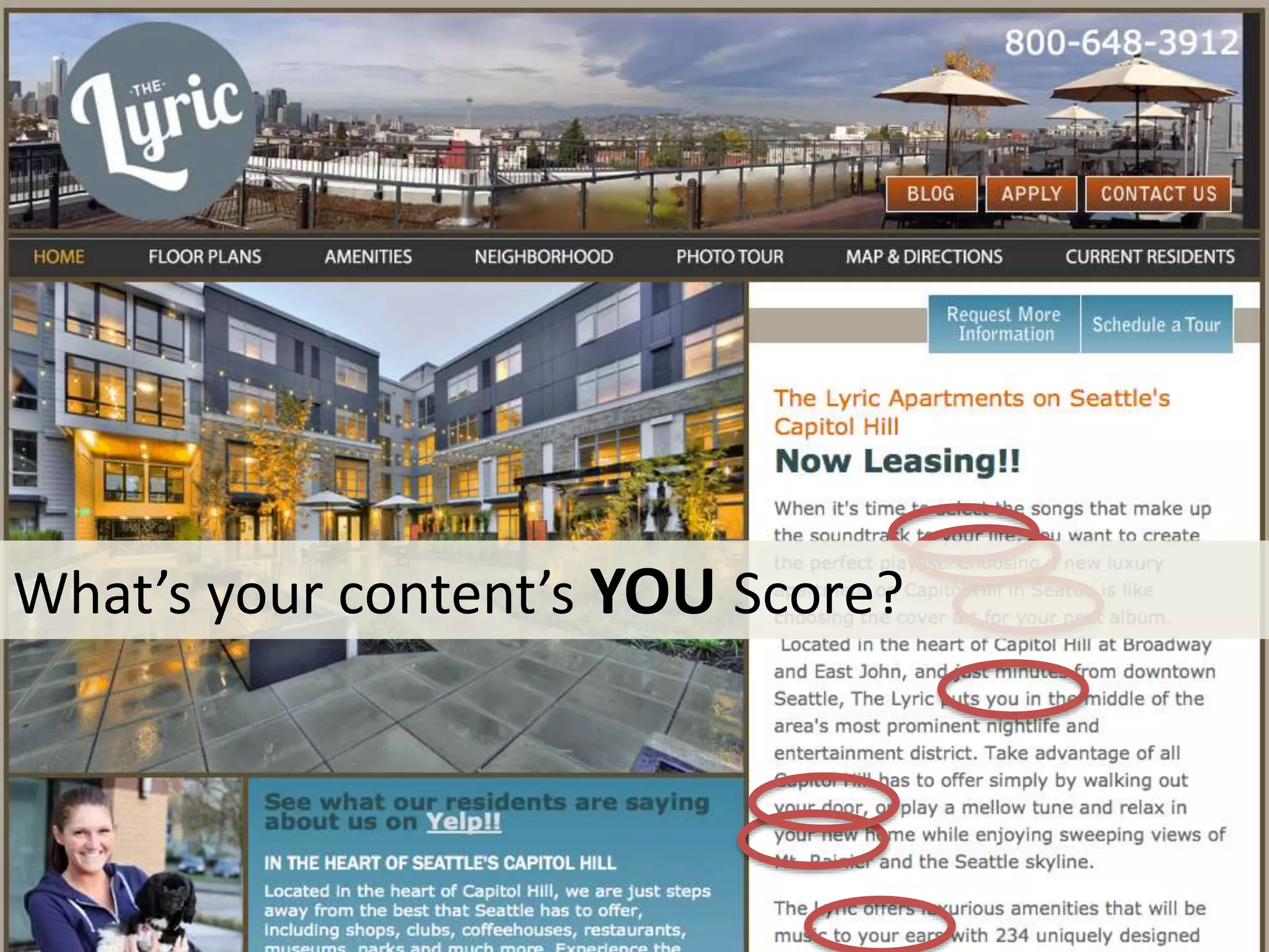 What’s your content’s YOU Score? 
 