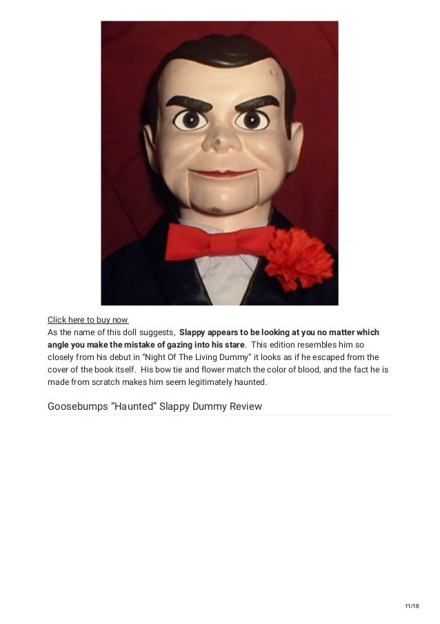Original slappy ventriloquist dummies from goosebumps for sale 10