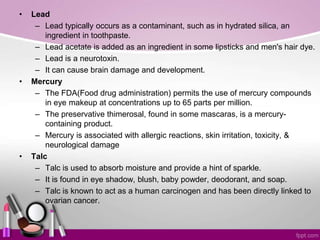 Toxicity of cosmetology | PPTX
