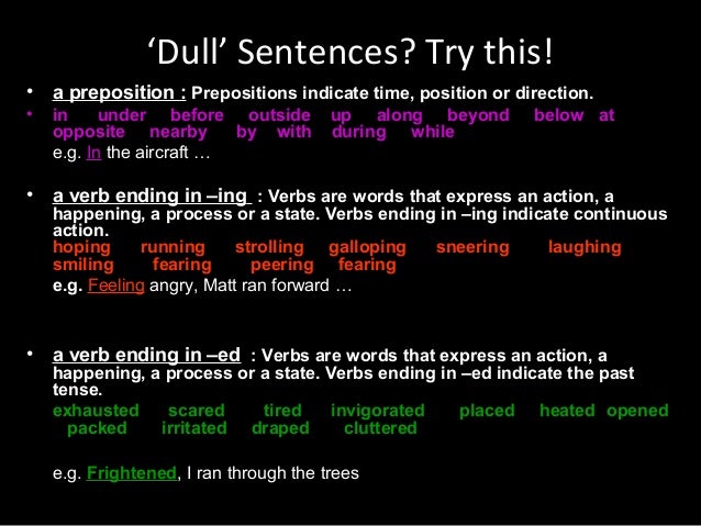 descriptive writing gcse