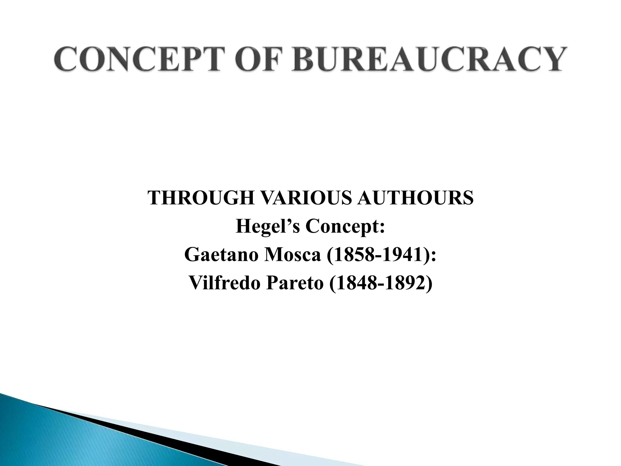 Origin and definition Bureaucracy | PPT