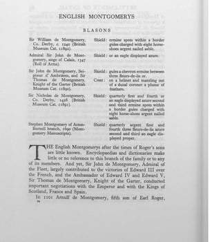 Origin and history of the montgomerys