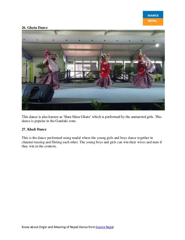 Origin And Meaning Of Nepali Dance