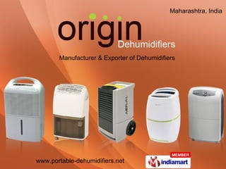 Manufacturer & Exporter of Dehumidifiers Maharashtra, India  
