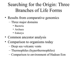 Origin & evolution of life on earth | PPT