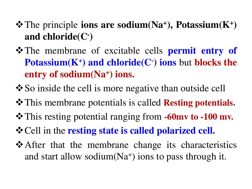 Origin of biopotentials