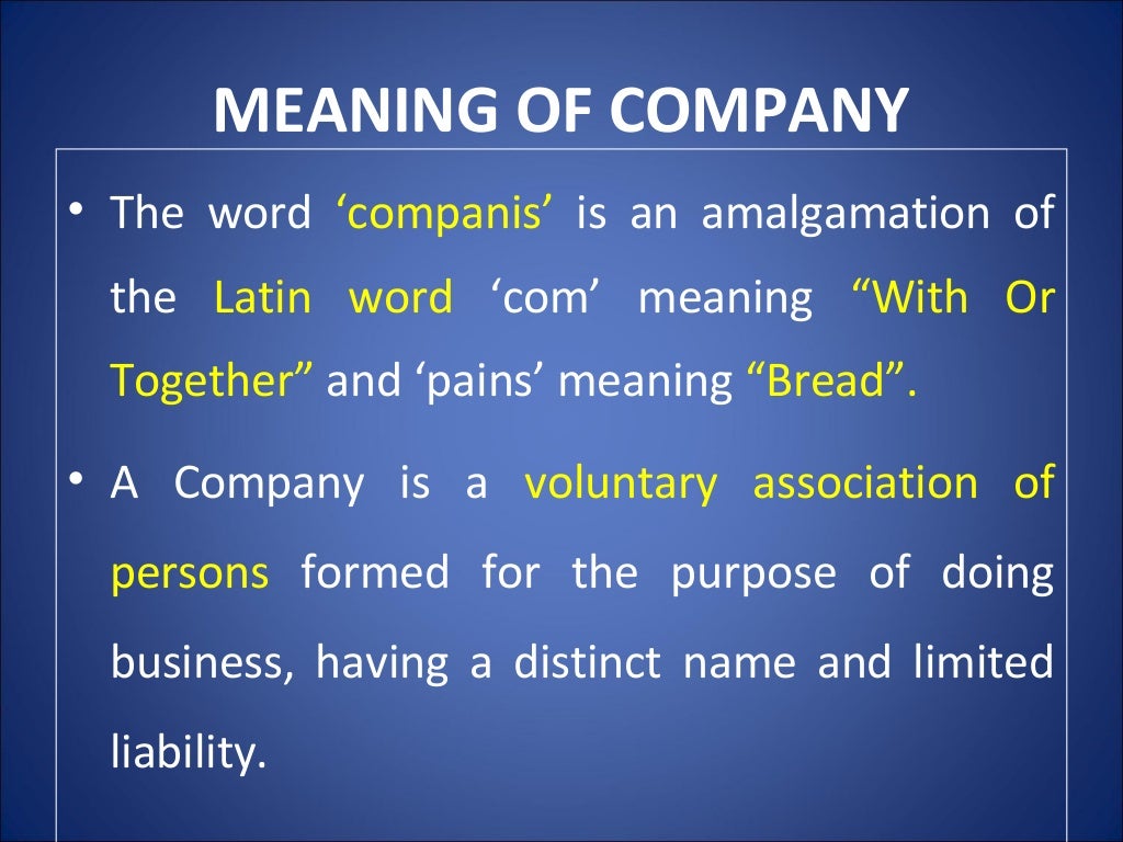 Origin of company law