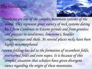 Origin of himalayas