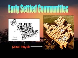 Early Settled Communities Çatal Hüyük 