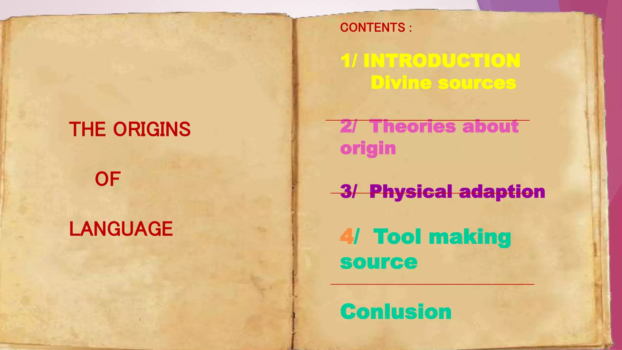 Origin of language | PPTX