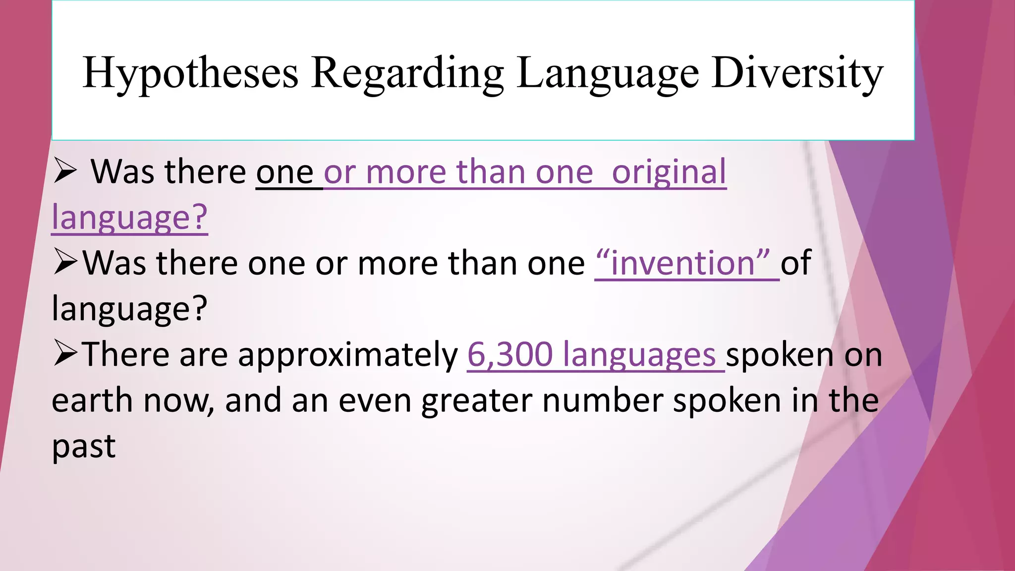Origin of language | PPTX