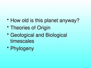 Earth And Life Science Origin Of Life Ppt