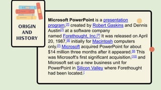 Origin of MS Powerpoint, Definition, Uses and Compatibility | PPTX