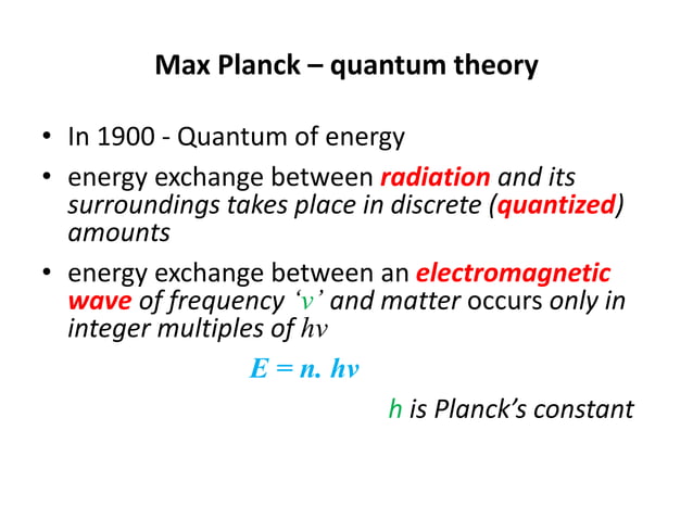 ORIGIN OF QUANTUM MECHANICS visual data 7