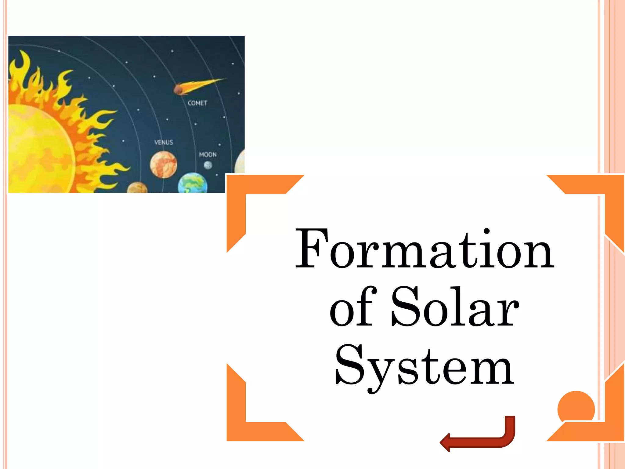 Formation
of Solar
System
 