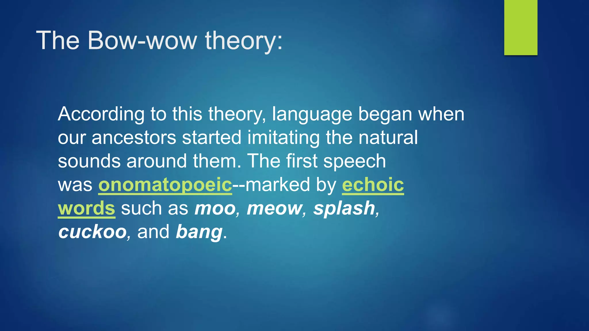 The origins of language | PPTX