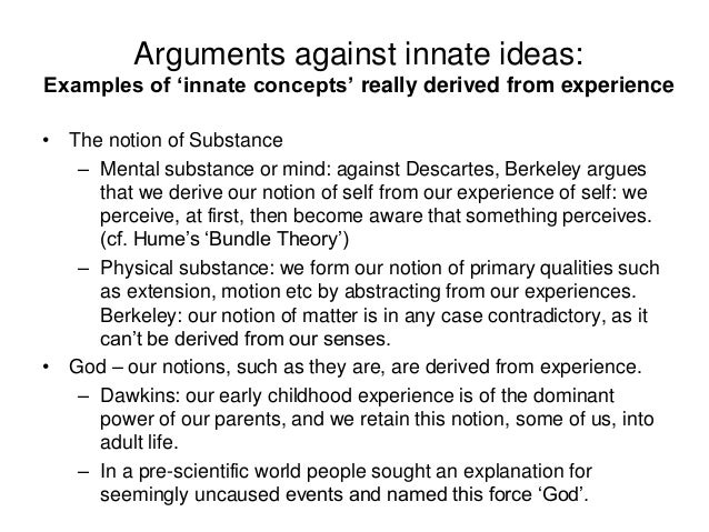 Descartes innate ideas summary picture