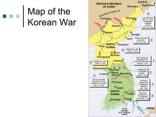 Map of the
Korean War
 