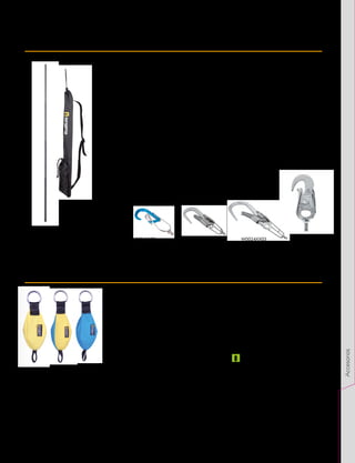 Pértiga telescópica para conectar un
anclaje de forma remota
•	 rescates a distancia
•	 la pértiga tiene un alcance de 2,5 m
•	 bolso bandolera con bolsillo adicional
para guardar los accesorios
•	 disponible con 4 accesorios o
adaptadores distintos para los
conectores
Peso: 390 g
Longitud extendida: 250 cm
Longitud plegada: 71 cm
Diámetro: 2,8 cm
Materiales: fibra de vidrio, cepillo de latón,
goma PVC, adaptadores de conexión de
acero inoxidable
Adaptadores para conectores:
W0024XX01 - para BORA / HECTOR
W0024XX02 - para CONECTOR GRANDE
W0024XX03 - para CONECTOR GIGA
W0024XX04 - para CONECTOR PEQUEÑO
Los adaptadores y los conectores no están
incluidos.
PÉRTIGA DE RESCATE W8000BX00
ACCESORIOS
Hondilla para arboricultura
•	 indicada para la instalación del punto
de anclaje en la copa del árbol con
salvarramas (JINGLE)
•	 utilizada para bajar ramas pequeñas de
la copa del árbol
•	 indicada para colocar la cuerda de
trabajo en lugares de difícil acceso
Material: gran resistencia
Tejido sintético PES
Anillo soldado de acero de 3 cm de
diámetro
Cinta de poliamida
Color: amarillo, azul / amarillo, azul
TREEMOUSE 300
300 g / amarillo / código: W9500Y300
TREEMOUSE 350
350 g / azul / amarillo / código:
W9500Y350
TREEMOUSE 400
400 g / azul / código: W9500Y400
A
TREEMOUSE W9500Y
W0024XX01 W0024XX03 W0024XX04
W0024XX02
137
Accesorios
 