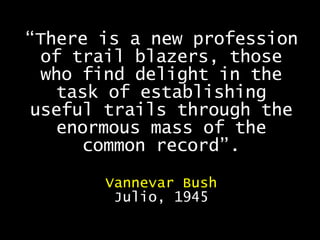 “ There is a new profession of trail blazers, those who find delight in the task of establishing useful trails through the...