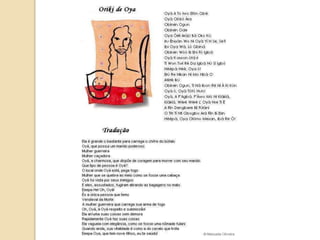 Introdução aos Orikìs